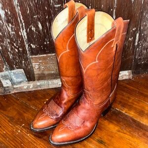 Vintage Tony Lama Cowboy Boots Size 8D